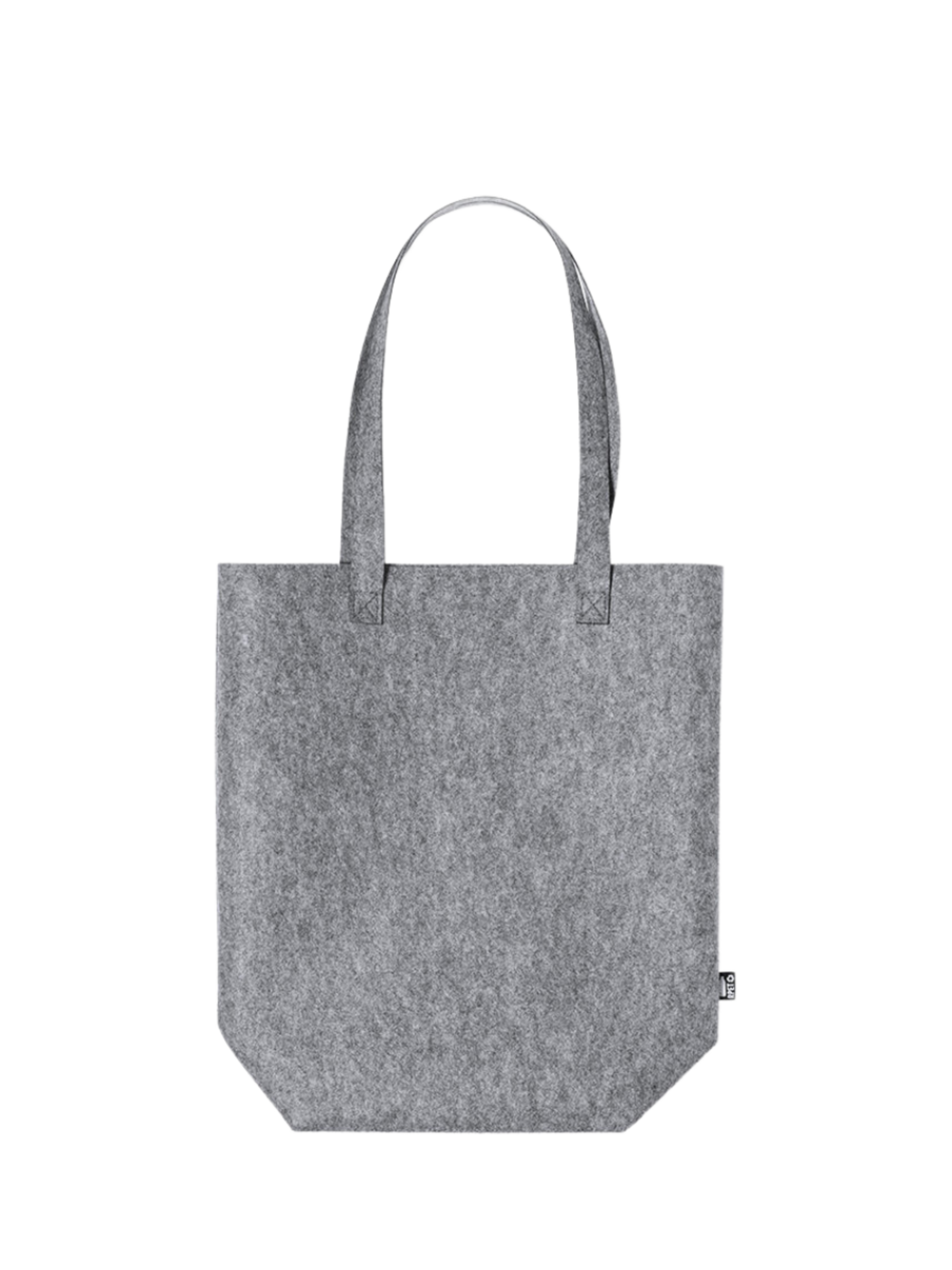 Bolsa grande fieltro rpet gris personalizada - 3